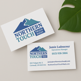 Photo of Business Cards 100% Recycle paper – 100 – 14PT Recycle Printed 1 side – Same day pick up