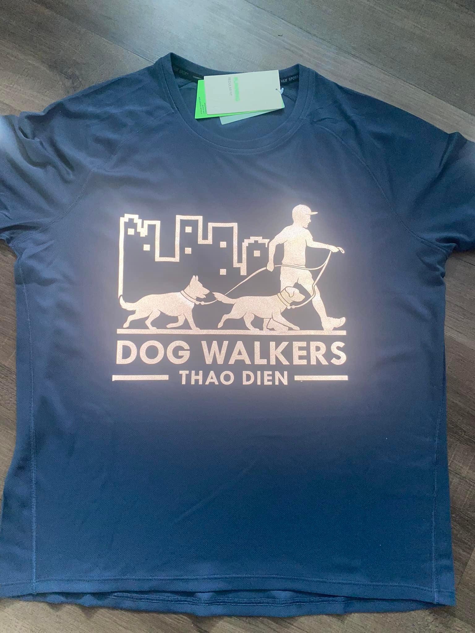 Alt Text: Customized glow-in-the-dark t-shirt with personalized logo, perfect for events, parties, or standing out in the dark.