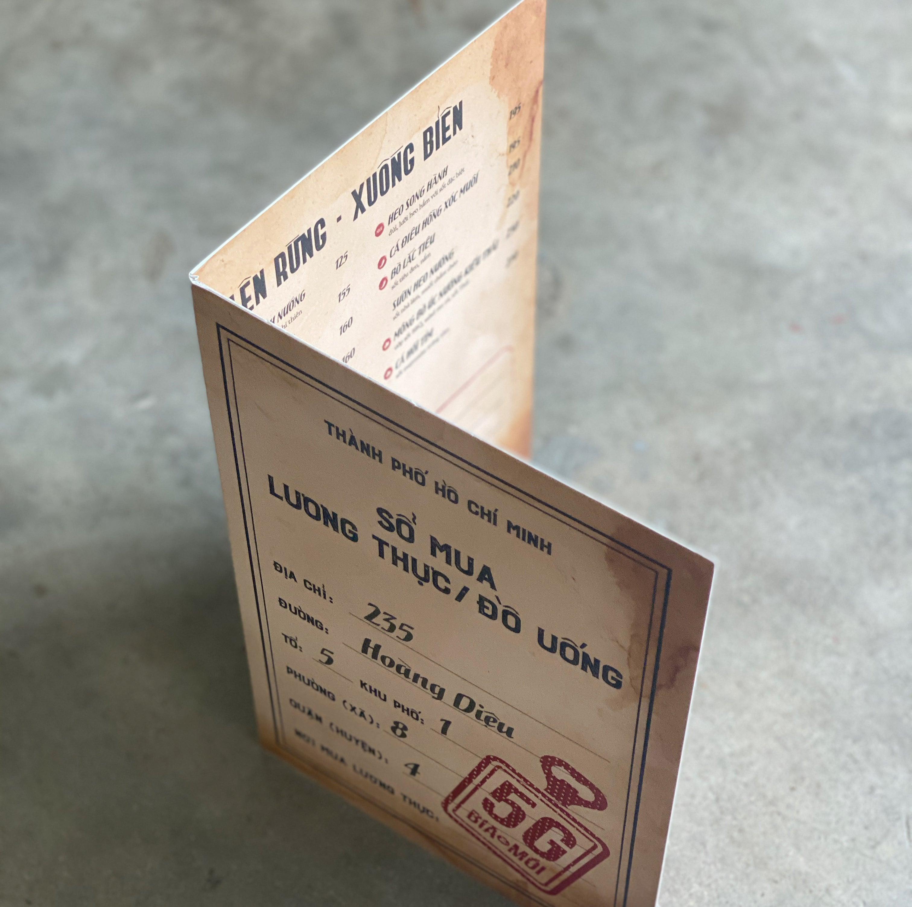PVC Menu - 1 fold - Arrow Print Canada