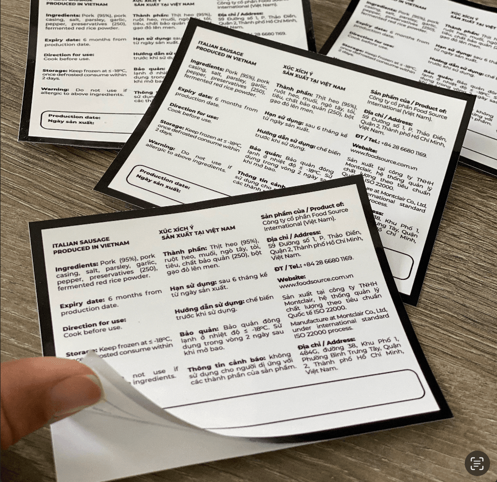 Label printing - Custom - Arrow Print Canada