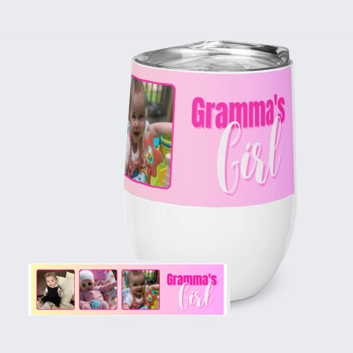 Photo of Wine Tumbler - Grandma perfect gift – White 12 oz