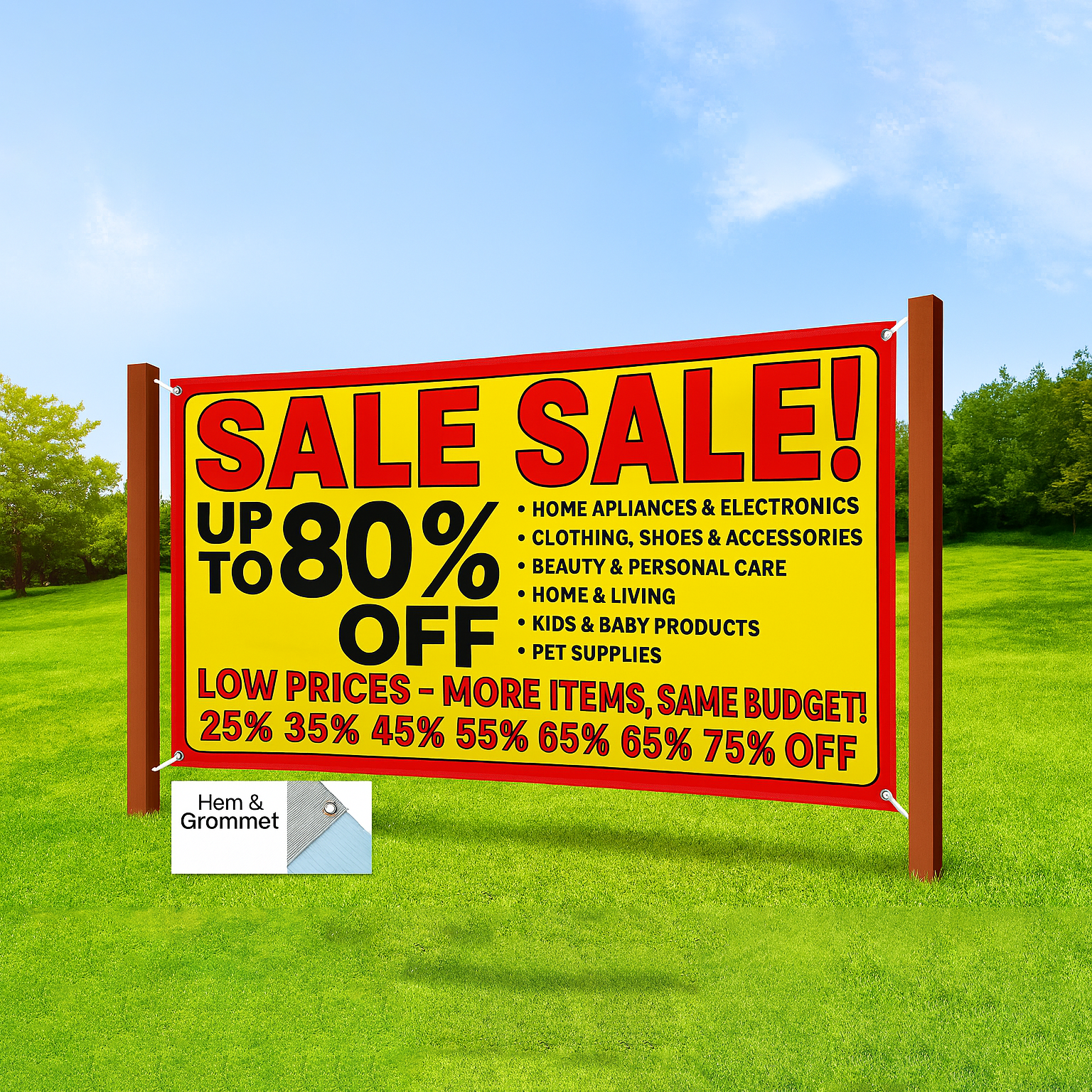 Photo of Vinyl Banners 13oz – 12"x24 – No Grommets