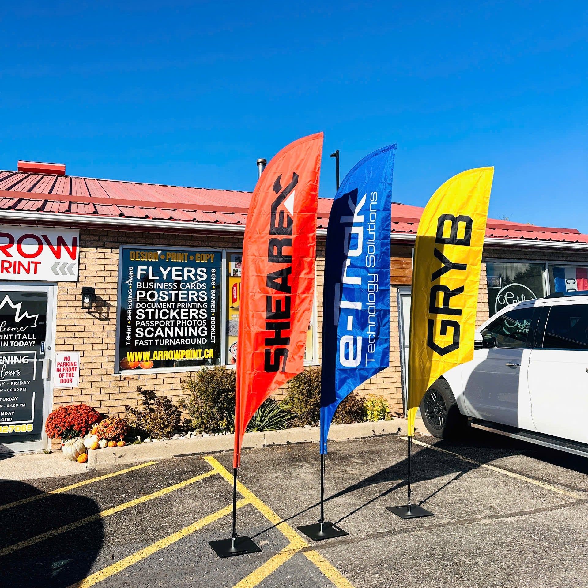 Custom Beach Flag Printing