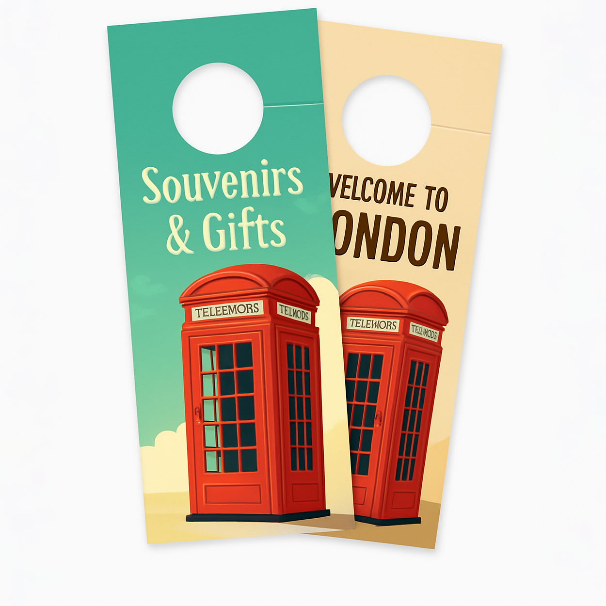Photo of Custom Door Hanger – 4.25"x11" – 14pt Printed 1 side – 100