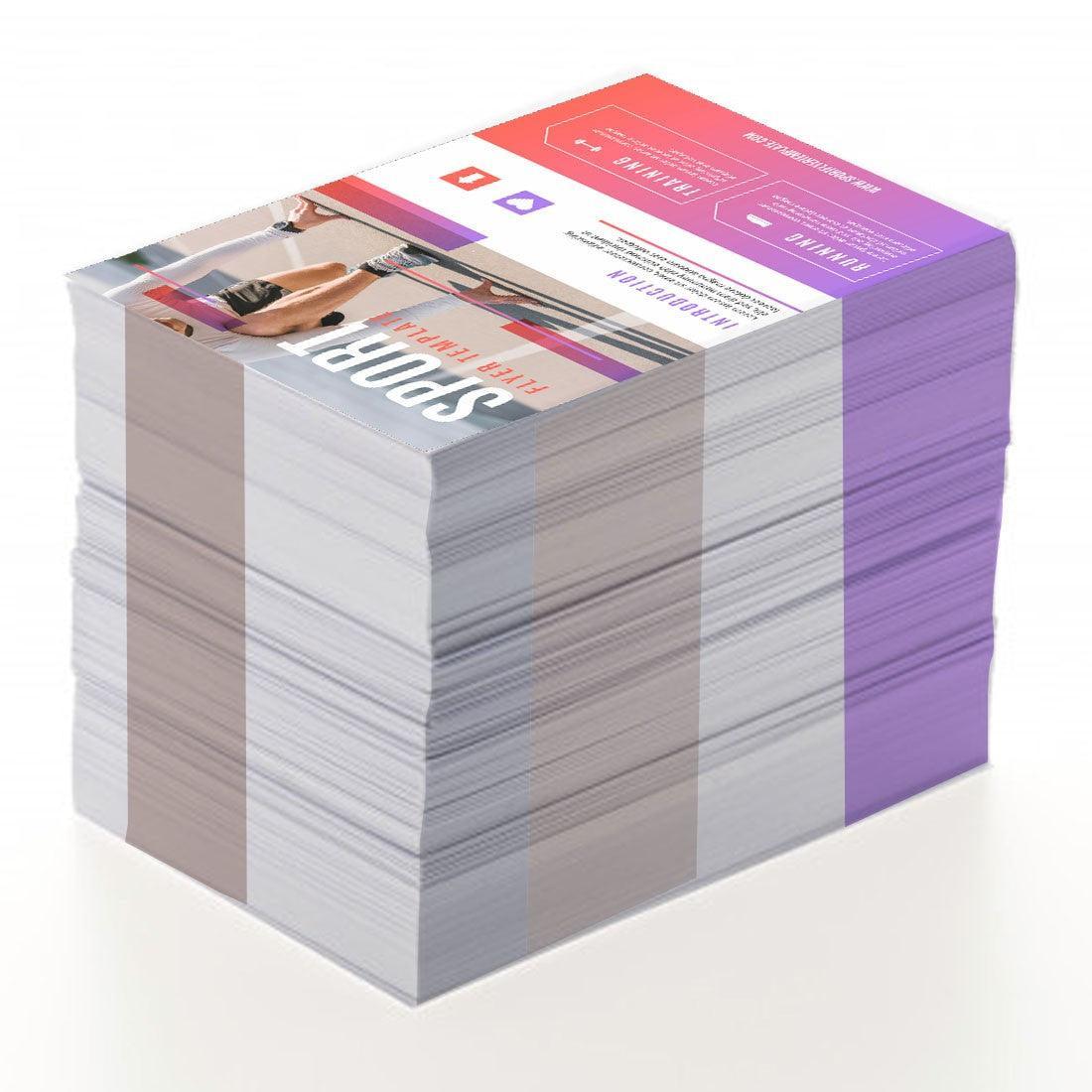 Photo of 8.5"x5.5 – Printed 2 side – 100lb Matt Text
