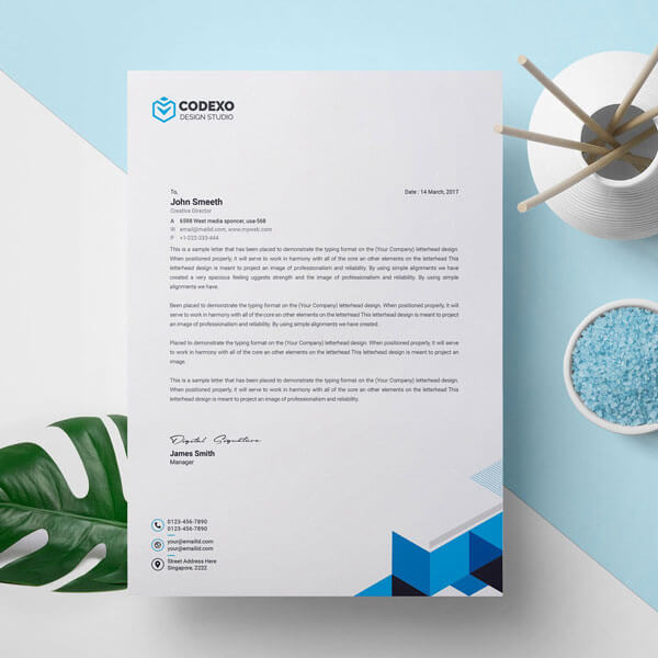 Photo of Letterheads – 8.5"x11" – 100 – 60LB - Uncoated stock