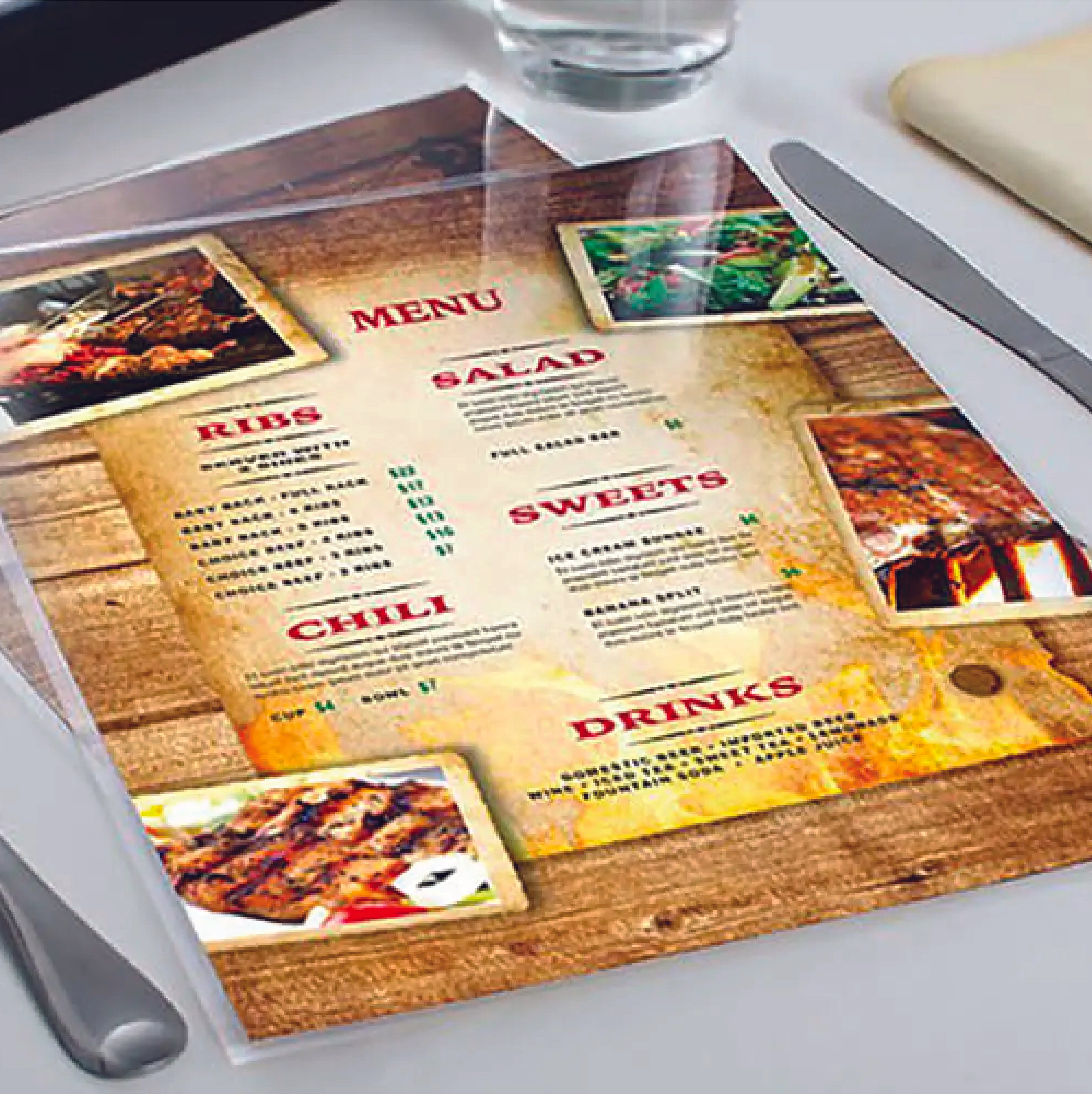 Menu 8.5x11" - Arrow Print Canada