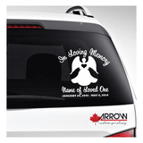 Photo of In Loving Memory Decal – 4"x4" – Red