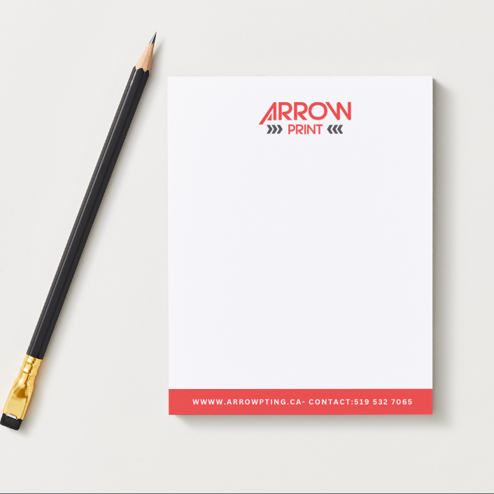 Photo of Custom Notepads - Logo printing – 4"x6" – 10 pads (500 sheets)