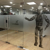 Window Frosty decal printing and install - Arrow Print Canada