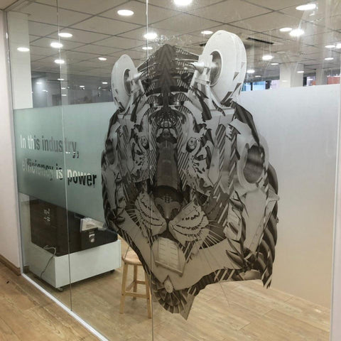 Window Frosty decal printing and install - Arrow Print Canada