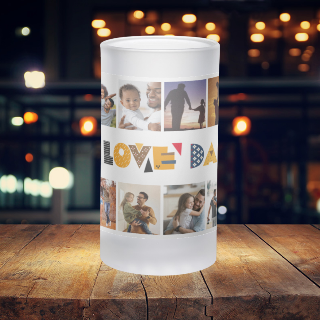 Photo of 16oz Frosted Beer Mug – Custom Printed