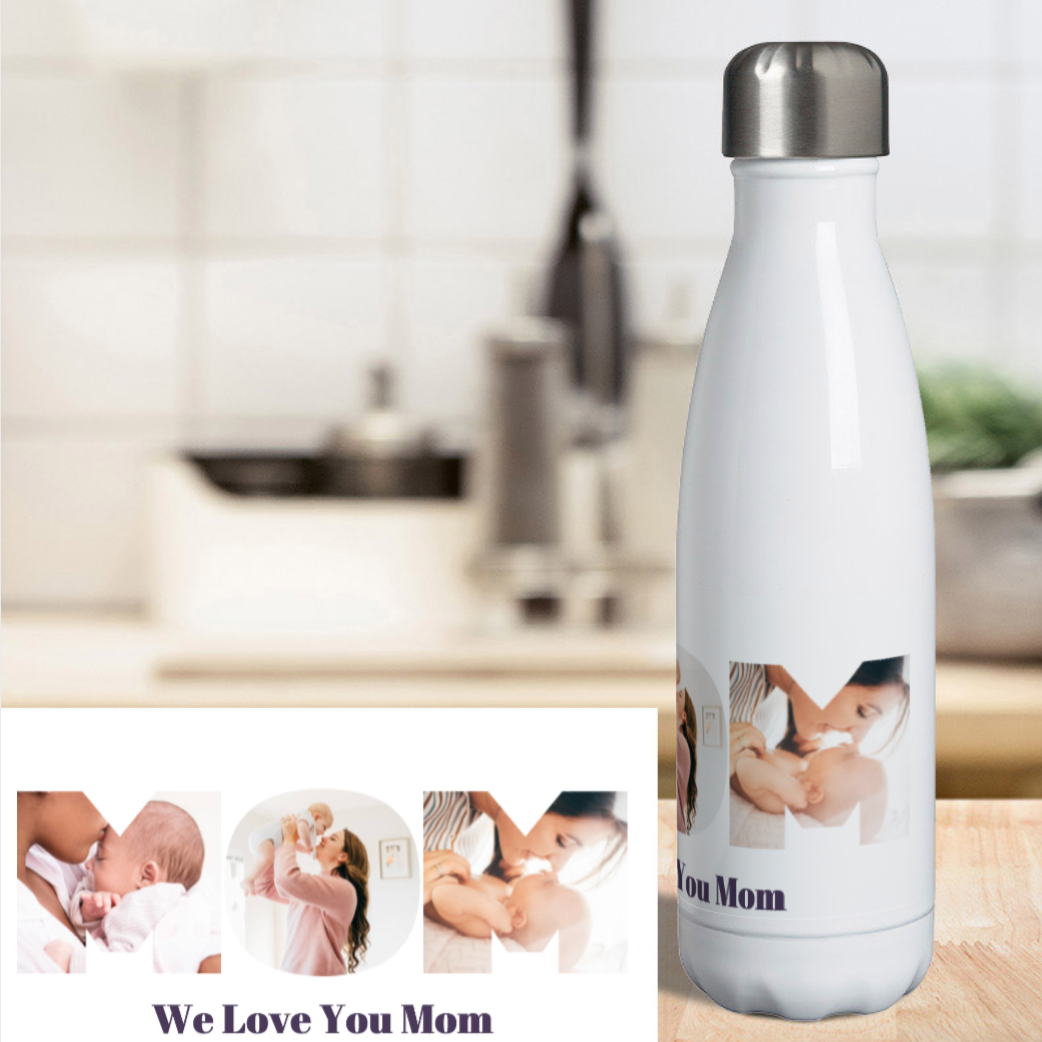 Photo of 17oz Stainless Steel Bottle – Custom Printed – Default Title