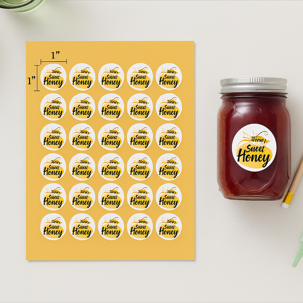 Custom Round Labels – Circle Stickers for Jars, Packaging, More ...