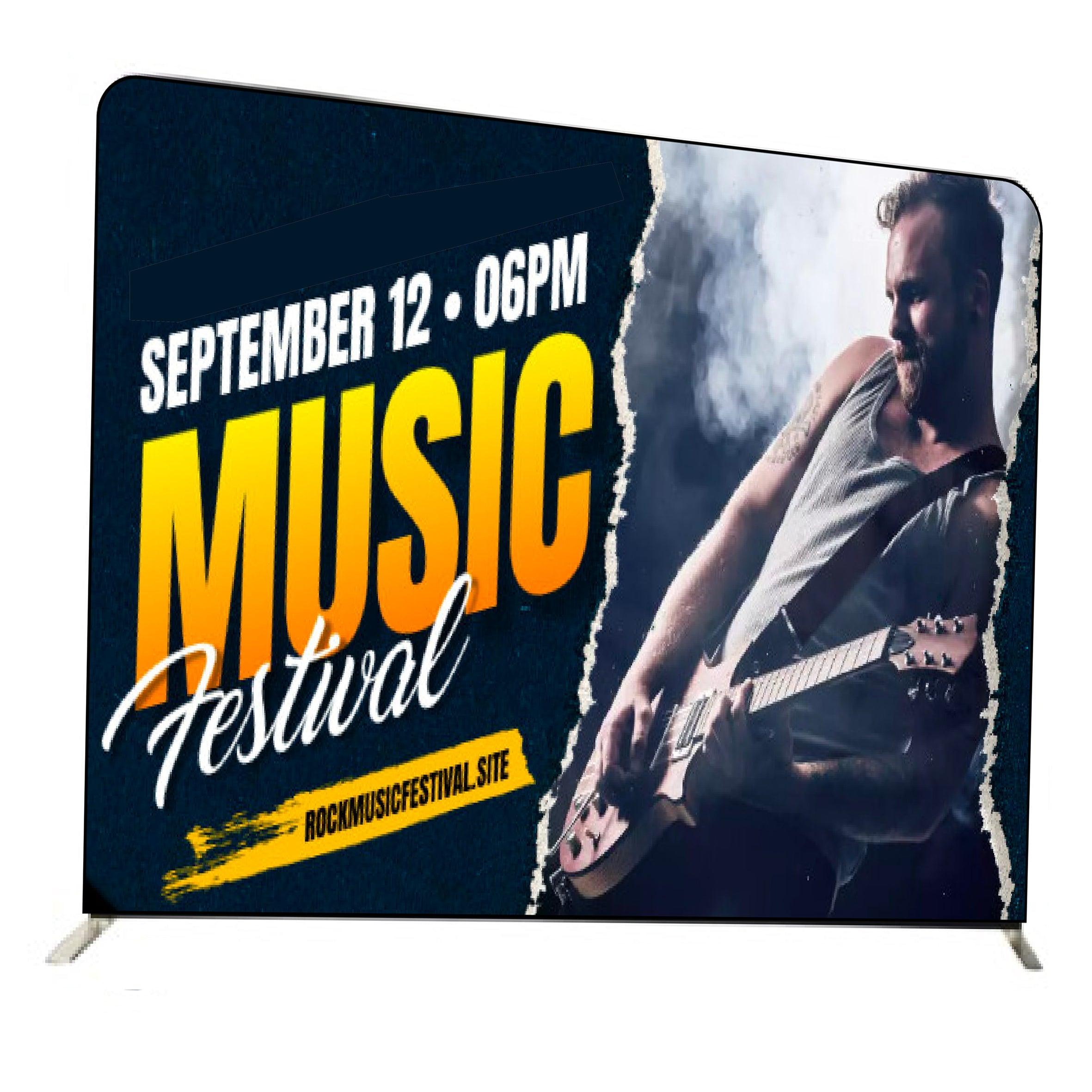 Portable Stretch Fabric Backdrop with Aluminium Frame - Custom Designs ...