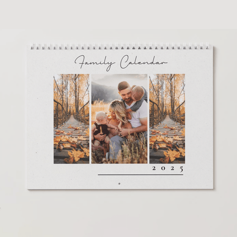 Photo of Family - Wall Calendar – Square 11"x22" – Matt paper 110LB (300gsm)