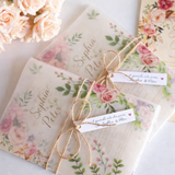 Custom Wedding Invitation Set | Floral Vellum Invitation | Personalized Wedding Invite