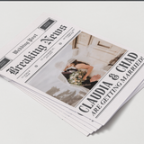 Photo of 8.5" x 11" open (8.5" x 5.5" closed) – 50 – 20lb newsprint-style pape