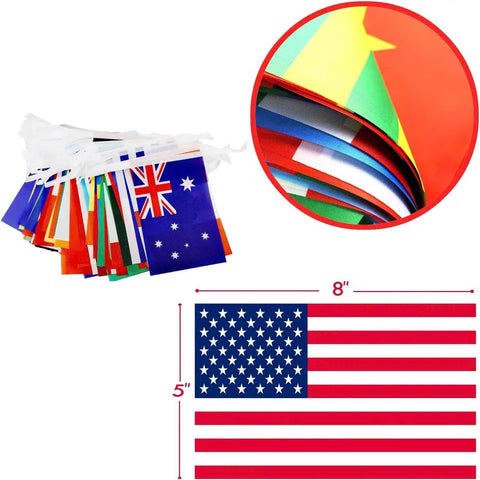International Flag Bunting Set – 50 - 100 Flags per Set