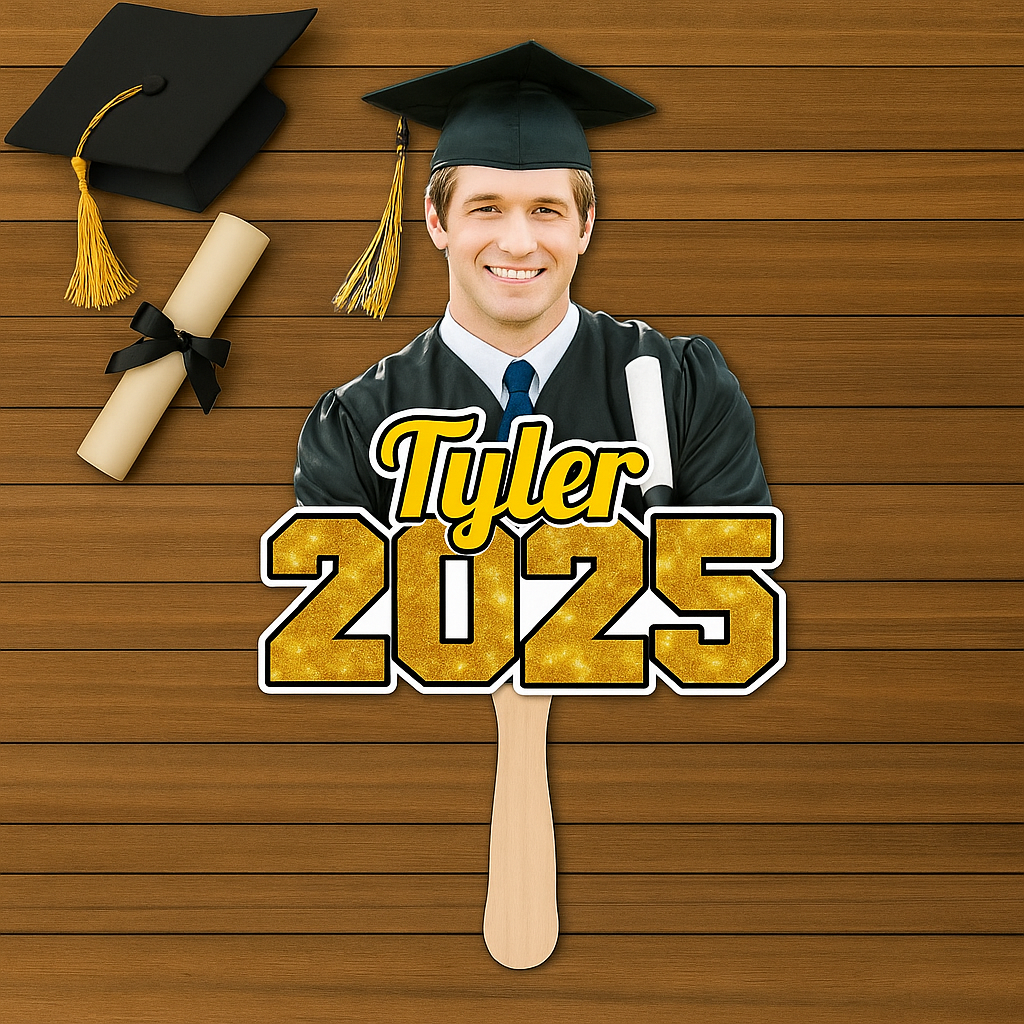 Personalized Graduation Cardstock Cutout with Photo – Multiple Sizes