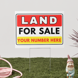 Photo of 24"x18" – Land for sale sign – double