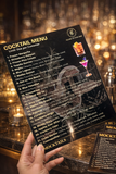Custom PVC  Menu 1mm thickness