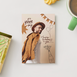 Personalized birthday card with a photo-1