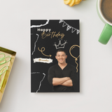 Personalized birthday card with a photo