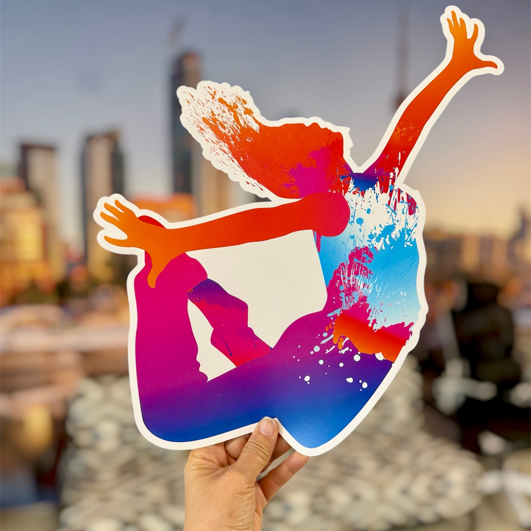 Custom die cut Shape Printed - 12X18"