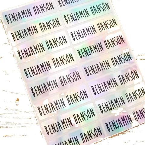 School Name Labels for Kids