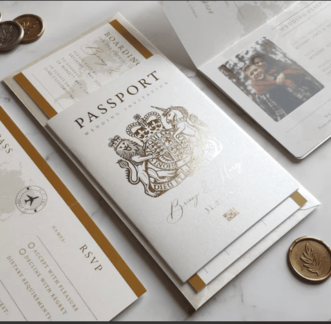 Passport Wedding Invitation