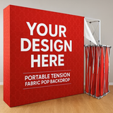 Foldable Pop-Up Backdrop - Custom Printed