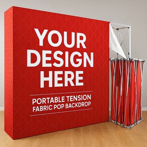 Foldable Pop-Up Backdrop - Custom Printed
