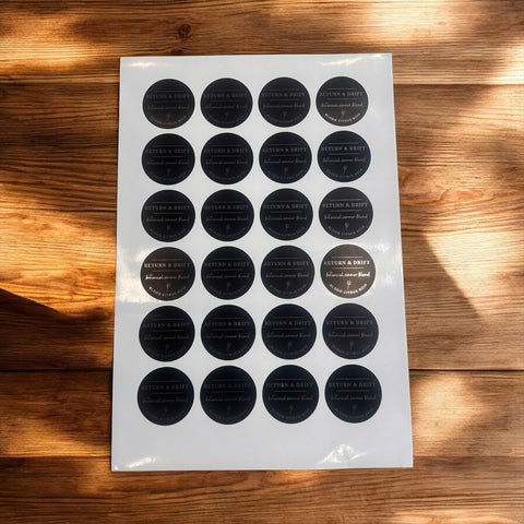 Silver Stickers – Custom Any Size & Shape