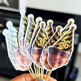 Custom Cake Toppers - Party Food Picks - Any Shape