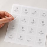 Custom Transparent Label Stickers – 12x18" Sheet