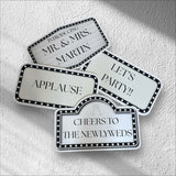 Photo of Custom Foamcore Die-Cut Wedding & Party Signs – 12"x8"