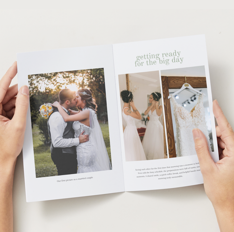 Custom Wedding Story Booklet Printing -Printed & Bound
