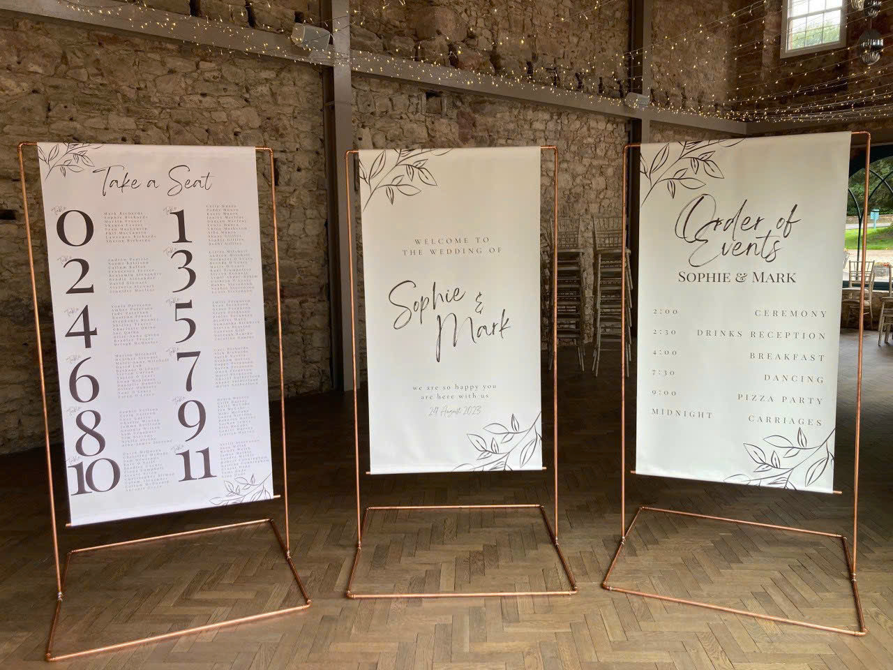 Wedding Canvas Banner – Custom Design