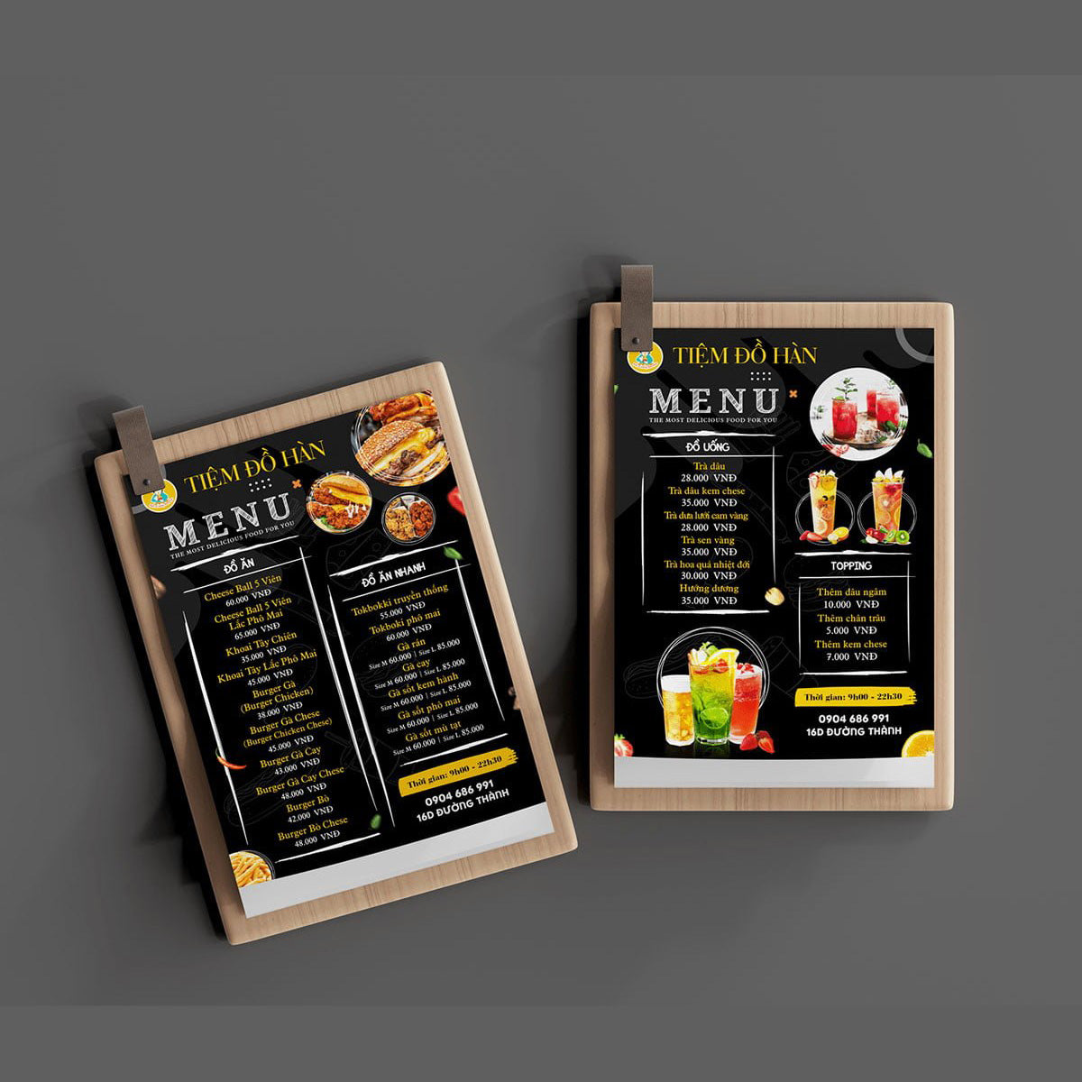 Durable and High-Quality Restaurant Menus