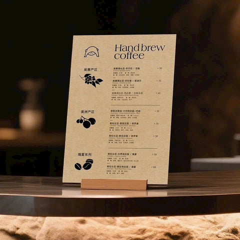 Art Texture Paper Menus