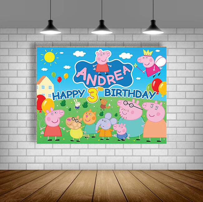 Custom birthday banner from Arrow Print, featuring vibrant and festive designs to make your child's birthday celebration extra special. Quick turnaround with in-store pickup in 1-3 business days or shipping in 5-7 days. Easy to order with a variety of templates or custom designs available. Email your child's name and birthday details to print@arrowprint.ca for a personalized demo before printing.