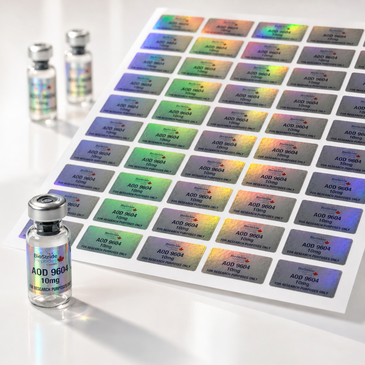 Custom Hologram Stickers Canada | Bulk Holographic Logo Labels |