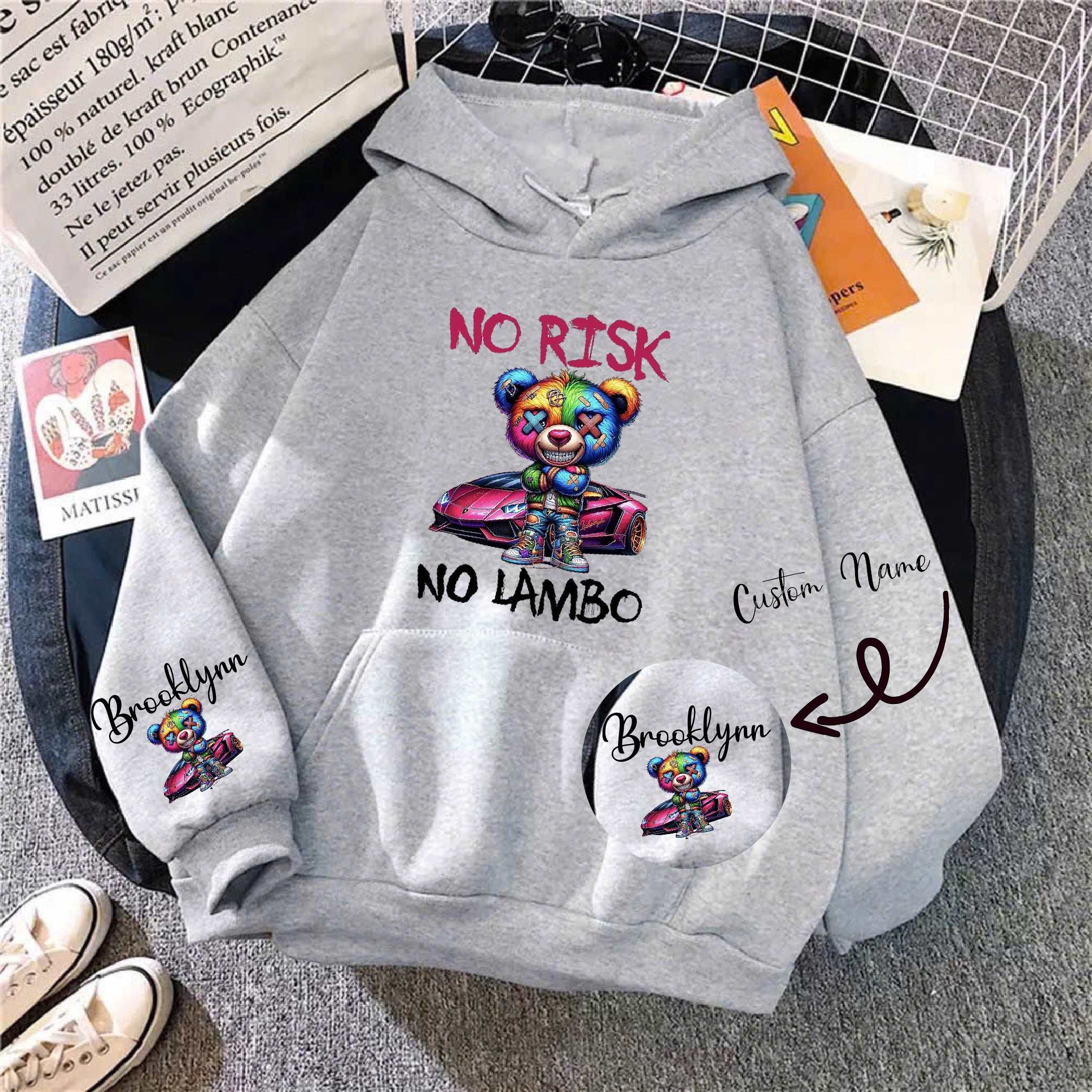 High-Quality Custom Hoodie Printing Available in 10 Colors