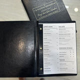 Custom Restaurant Logo Embossed - Premium PU Leather Menu Covers