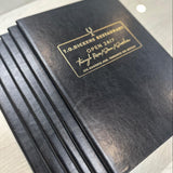 Custom Restaurant Logo Embossed - Premium PU Leather Menu Covers