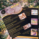 Custom PVC  Menu 1mm thickness