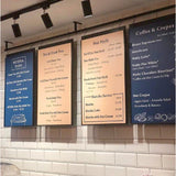 Custom Menu Decal Vinyl Printing