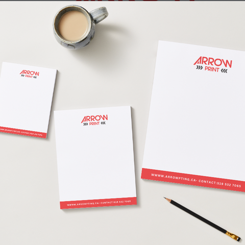 Custom Notepads - Logo printing | 4"x6" | Arrow Print Canada