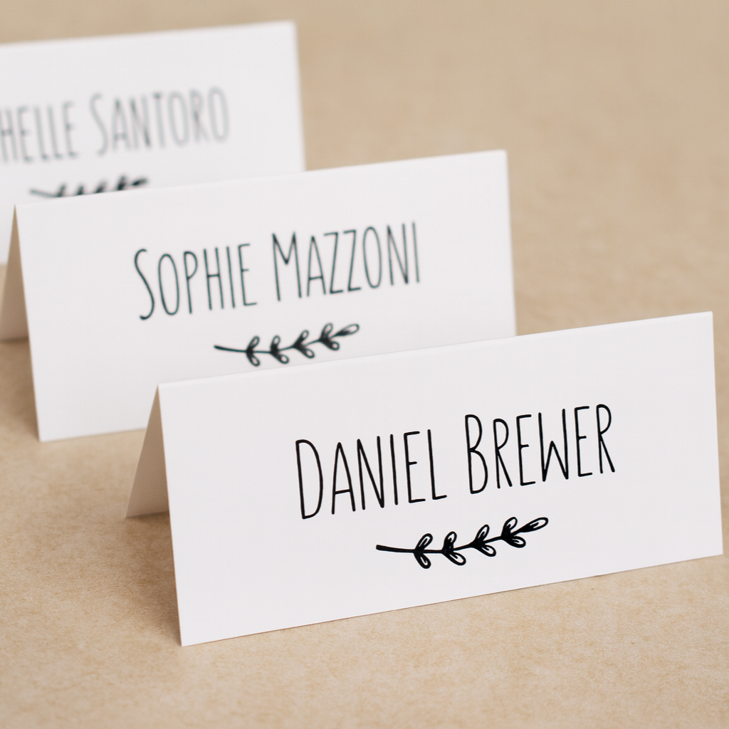 Wedding Place Cards – 50 Pack (2 x 3.5")